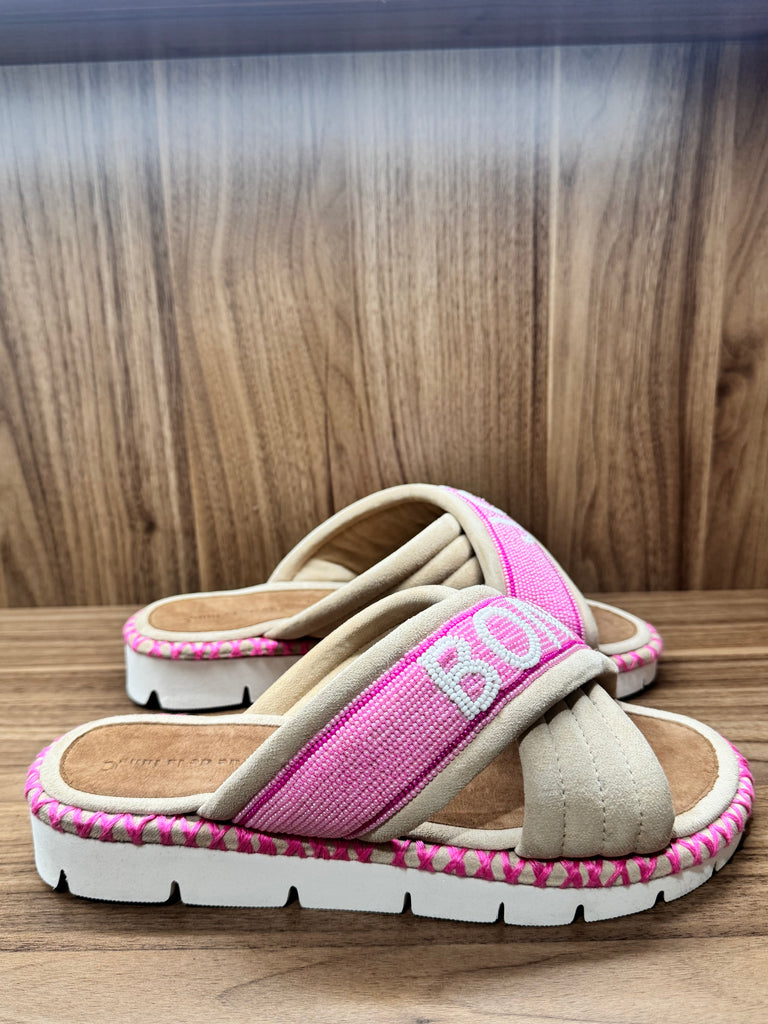 Bon Jour Slide Beige Pink