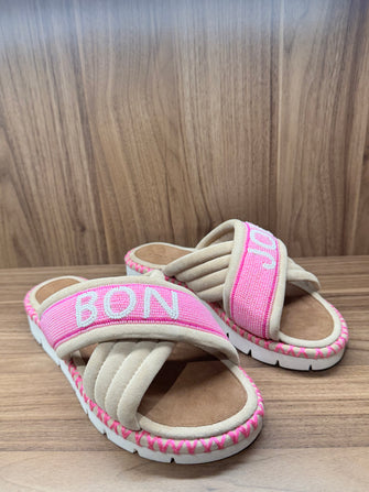 Bon Jour Slide Beige Pink