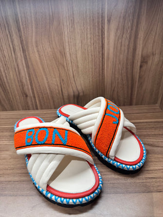 Bon Jour Slide White Orange PRE-ORDER