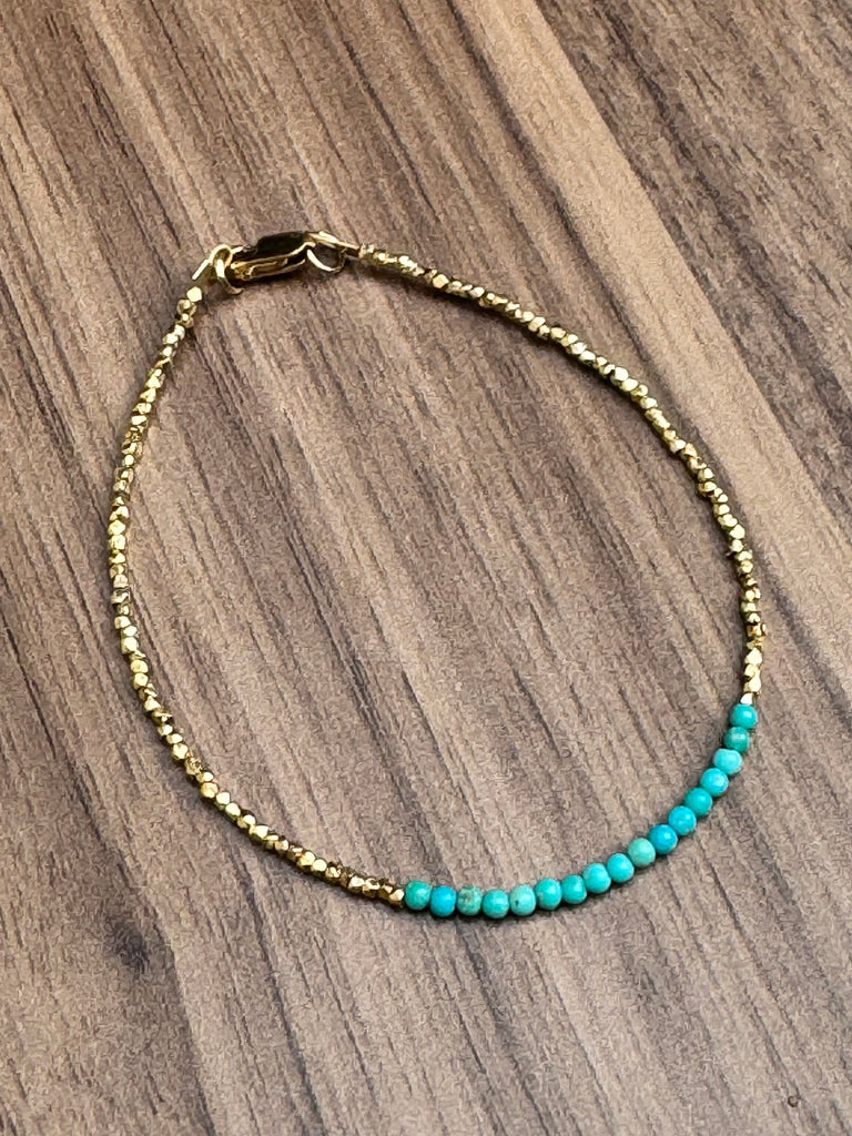 Turquoise Blue Vermeil Bracelet