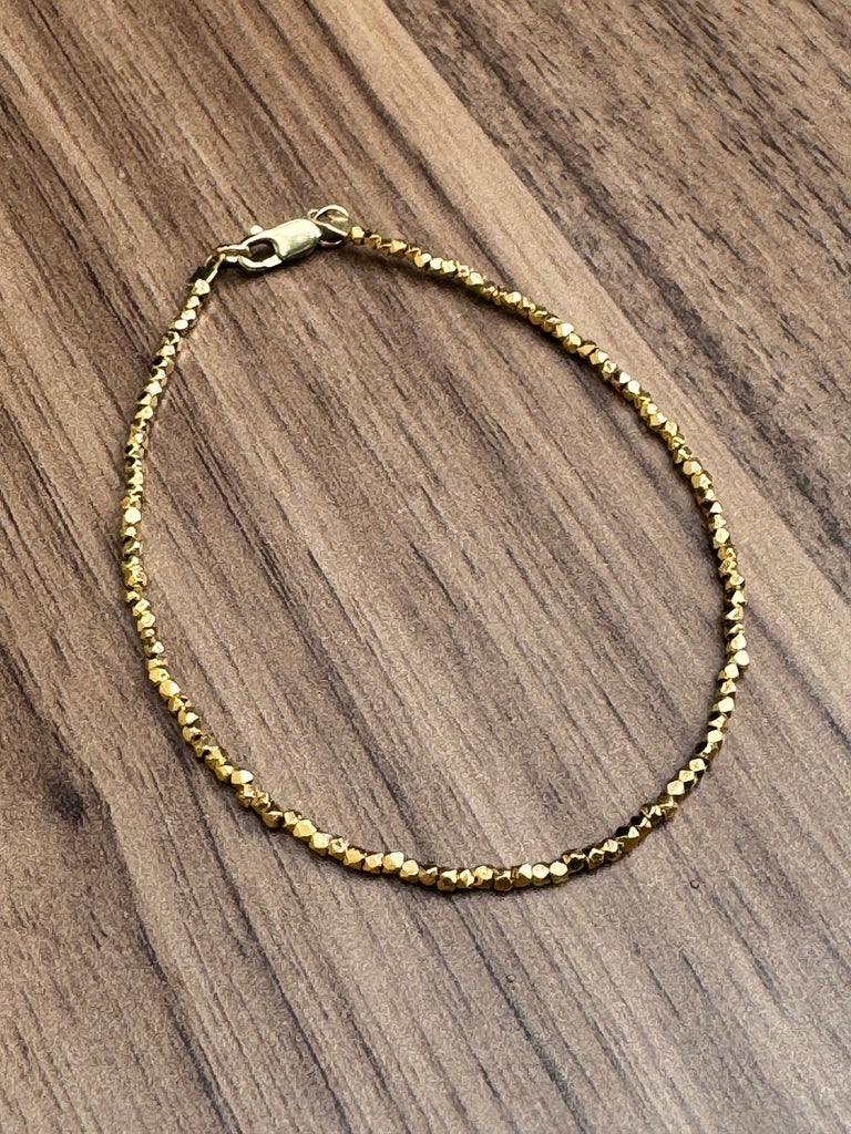 105mm longer rice vermeil Bracelet