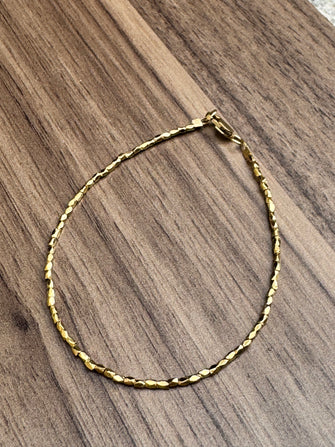 Small1.5mm  Bead Vermeil Bracelet