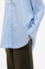 Mara Oversized Stripe Shirt Sky Natural Navy