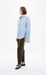 Mara Oversized Stripe Shirt Sky Natural Navy