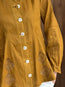 Sequential Embroidered Shirt Tan