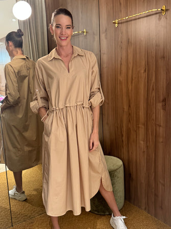 Tomorrow Cotton Dress Beige