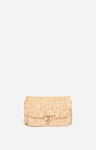 Moon Bag Medium Raphia Sequin