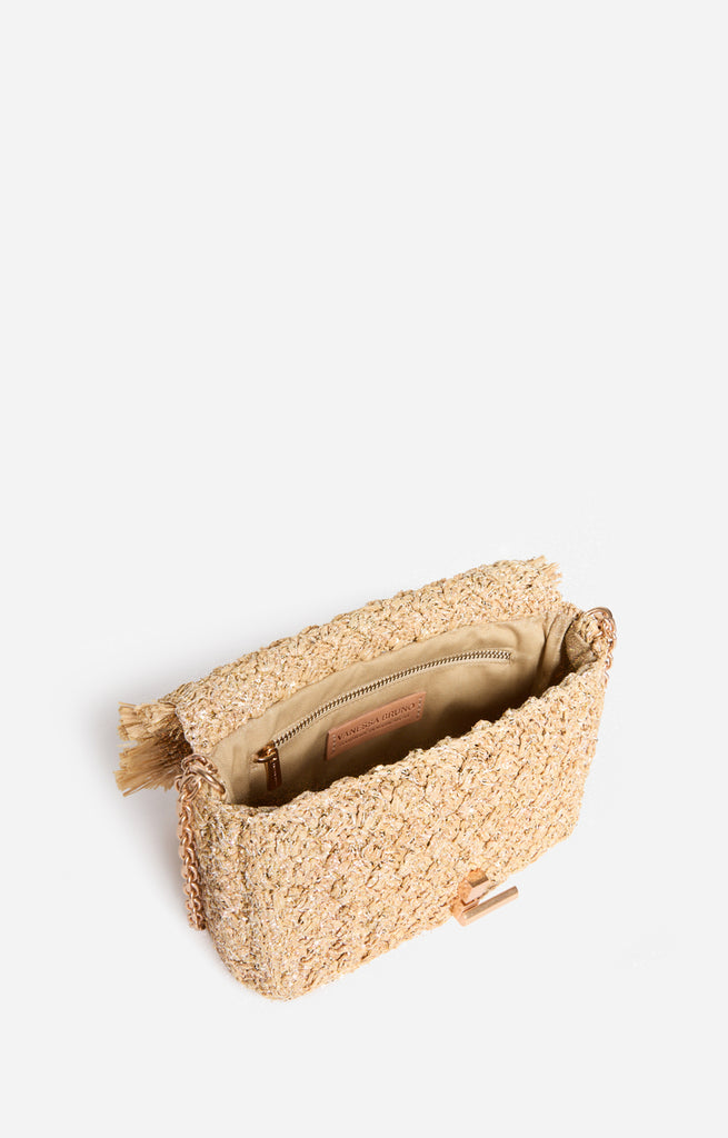 Moon Bag Medium Raphia Sequin