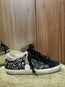 Superstar Sneaker Silver and Black Crystal