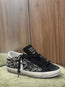Superstar Sneaker Silver and Black Crystal