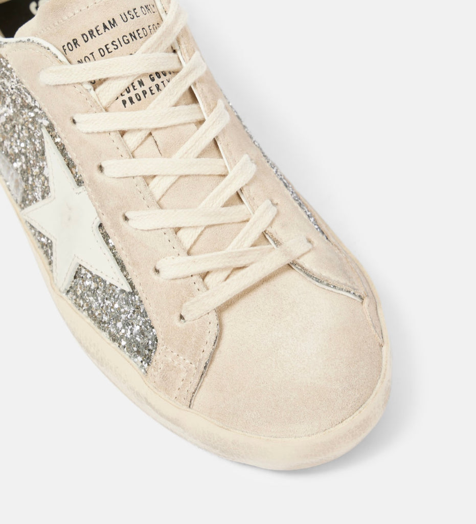 Superstar Sneaker Soft Silver Gold Ombre Glitter