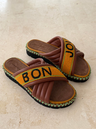 Bon Jour Slide Tan