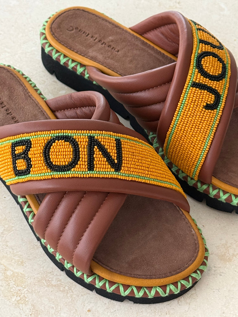 Bon Jour Slide Tan