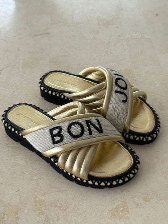 Bon Jour Slide Gold Black