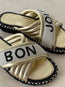 Bon Jour Slide Gold Black