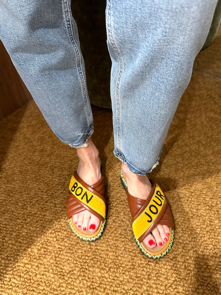 Bon Jour Slide Tan PRE-ORDER