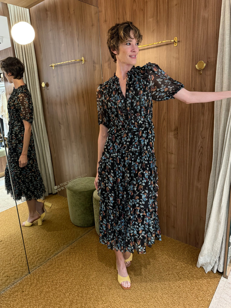 Wren Short Sleeve Dress Nightshade