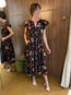 Marin Cotton Midi Dress Dahlia