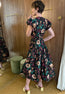 Marin Cotton Midi Dress Dahlia