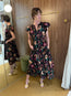 Marin Cotton Midi Dress Dahlia