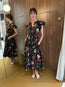 Marin Cotton Midi Dress Dahlia
