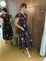 Marin Cotton Midi Dress Dahlia