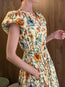 Marin Cotton Midi Dress Abalone