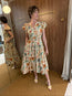 Marin Cotton Midi Dress Abalone