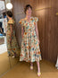 Marin Cotton Midi Dress Abalone