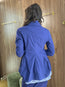 Navy Frill Neck Jacket