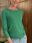 Lizzie Tee O Neck Long Sleeve Emerald Green