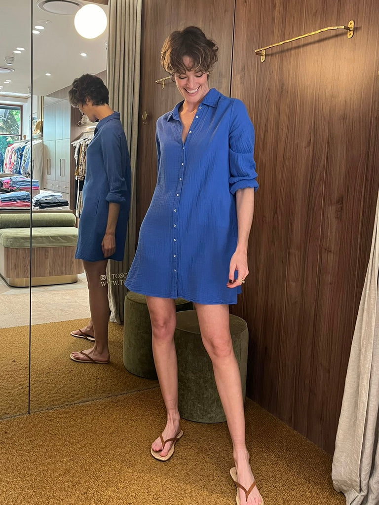 Bobby Dress Nautical Blue