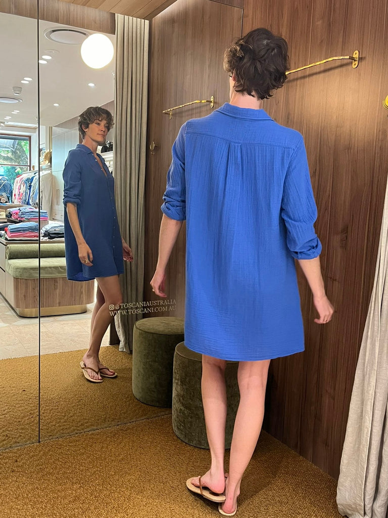 Bobby Dress Nautical Blue