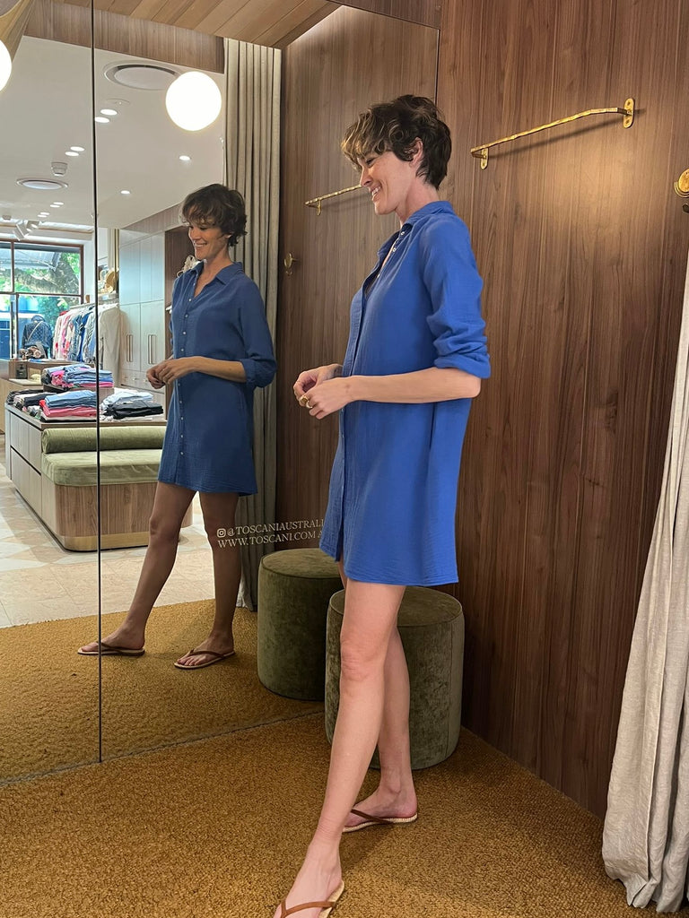 Bobby Dress Nautical Blue