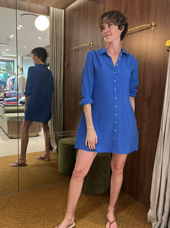Bobby Dress Nautical Blue