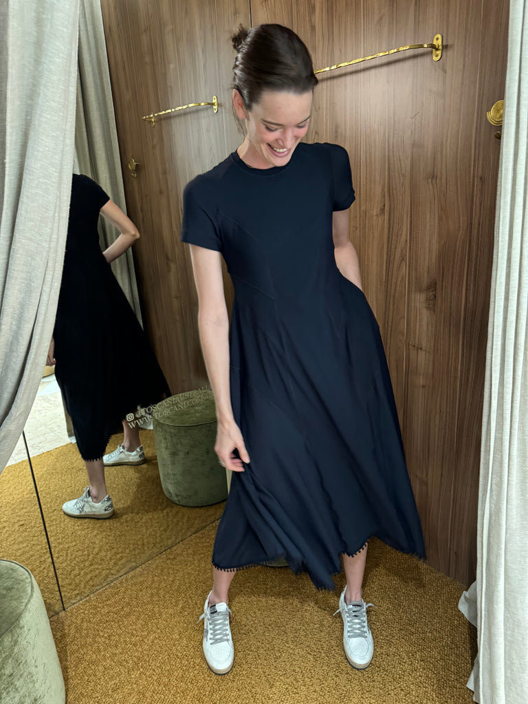 A-List Short Sleeve Dress Navy