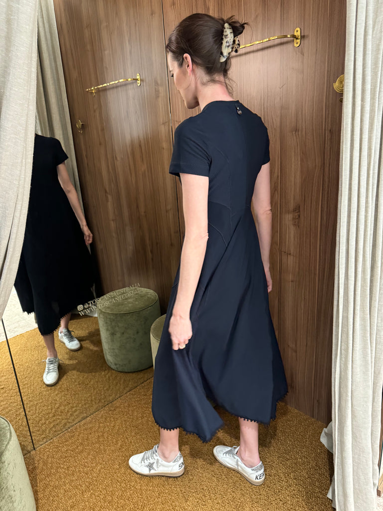 A-List Short Sleeve Dress Navy