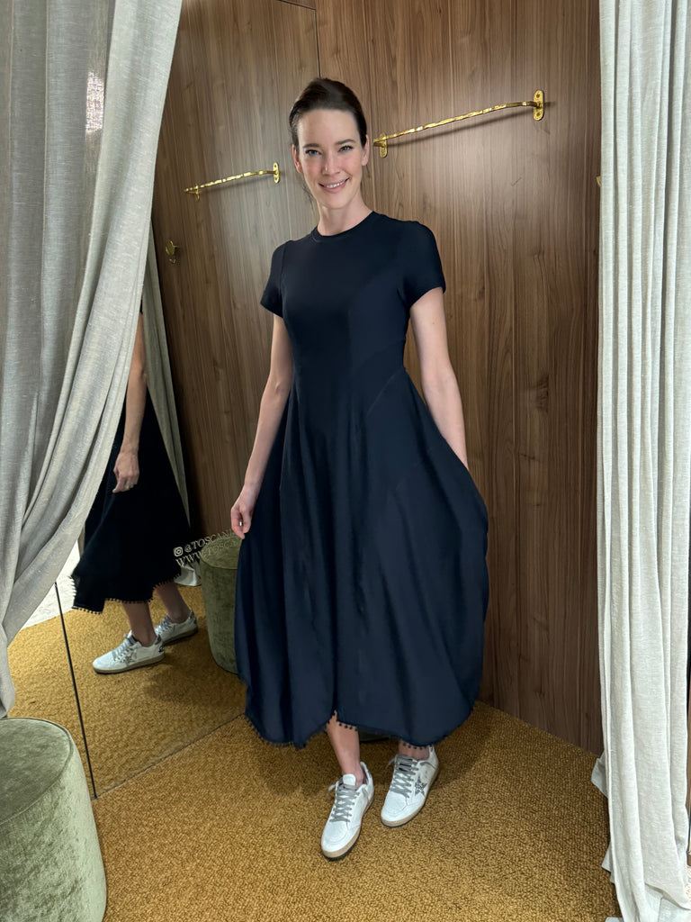 A-List Short Sleeve Dress Navy