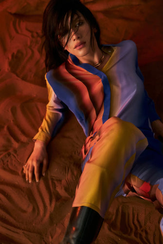 Nightfall Silk Chiffon Pant