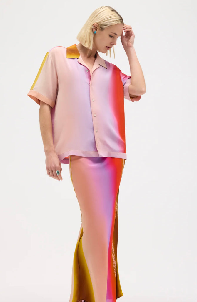 Mirage Silk Chiffon Maxi Skirt