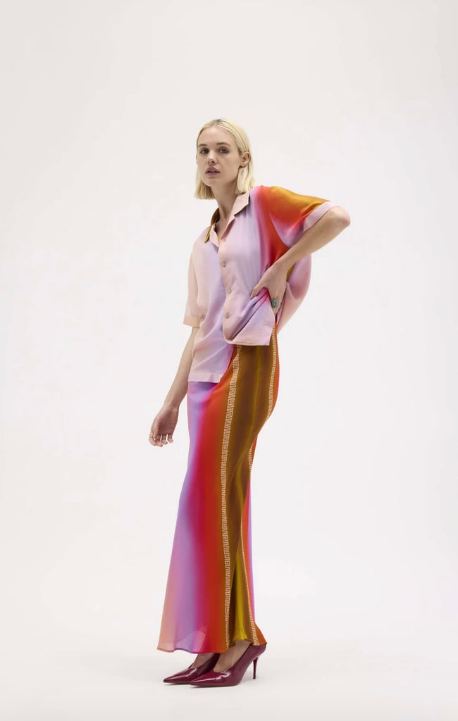 Mirage Silk Chiffon Short Sleeve Shirt