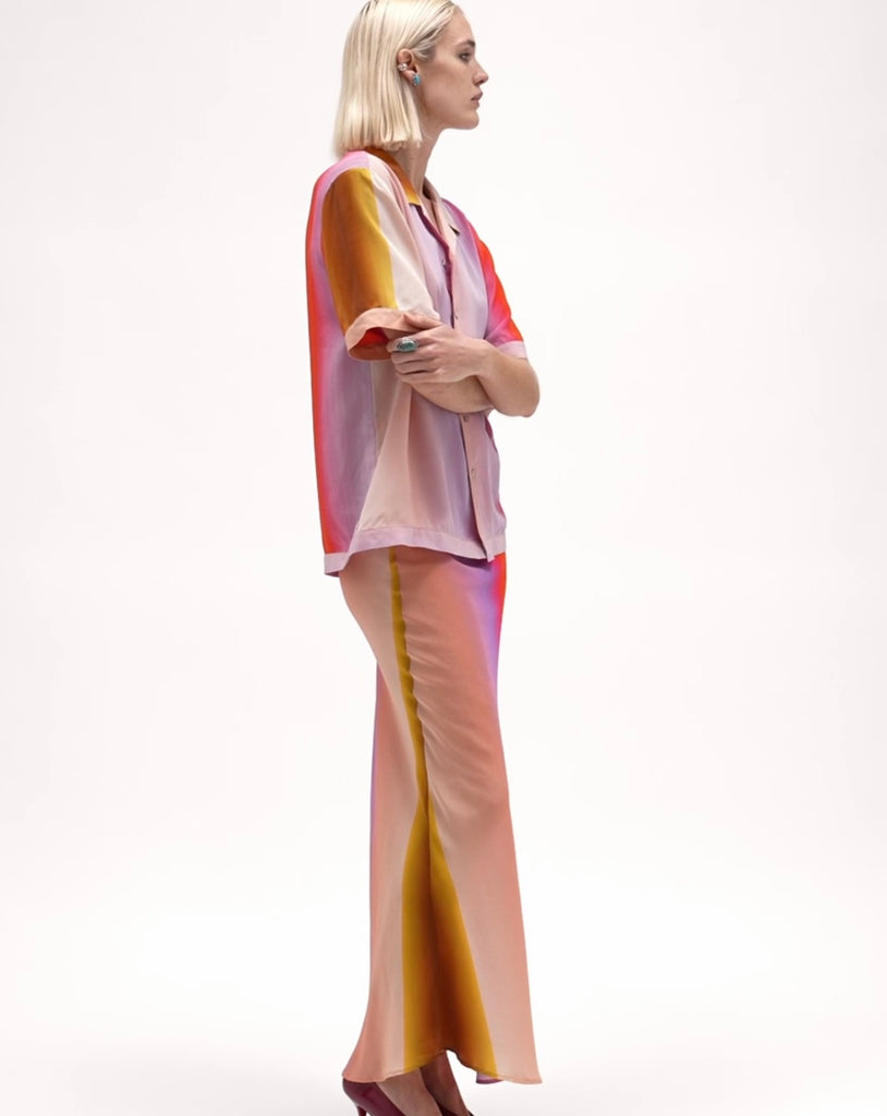 Mirage Silk Chiffon Short Sleeve Shirt