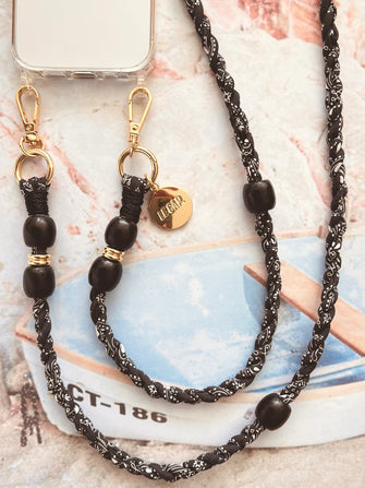 Black Bandana Cross-Body Strap