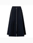 Zip Utility Midi Skirt