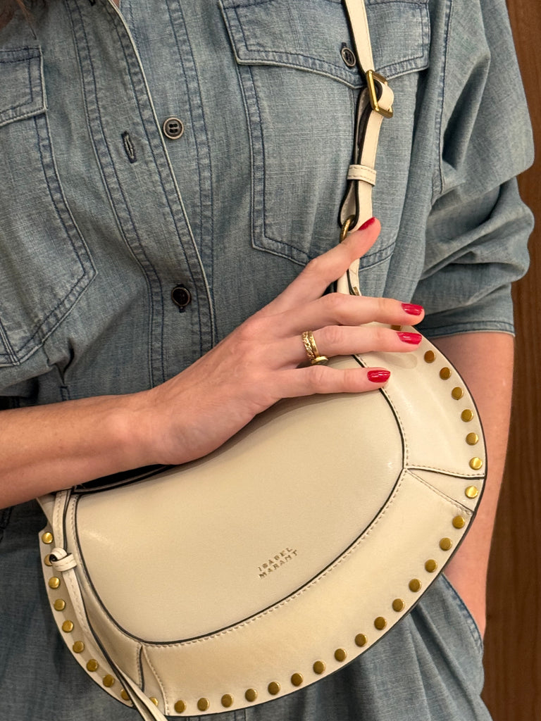 Oskan Moon Shoulder Bag Chalk