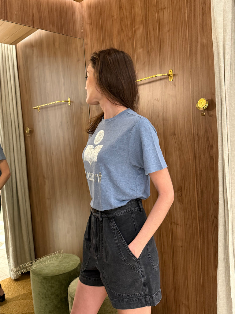 Zewel Tee Light Blue Silver