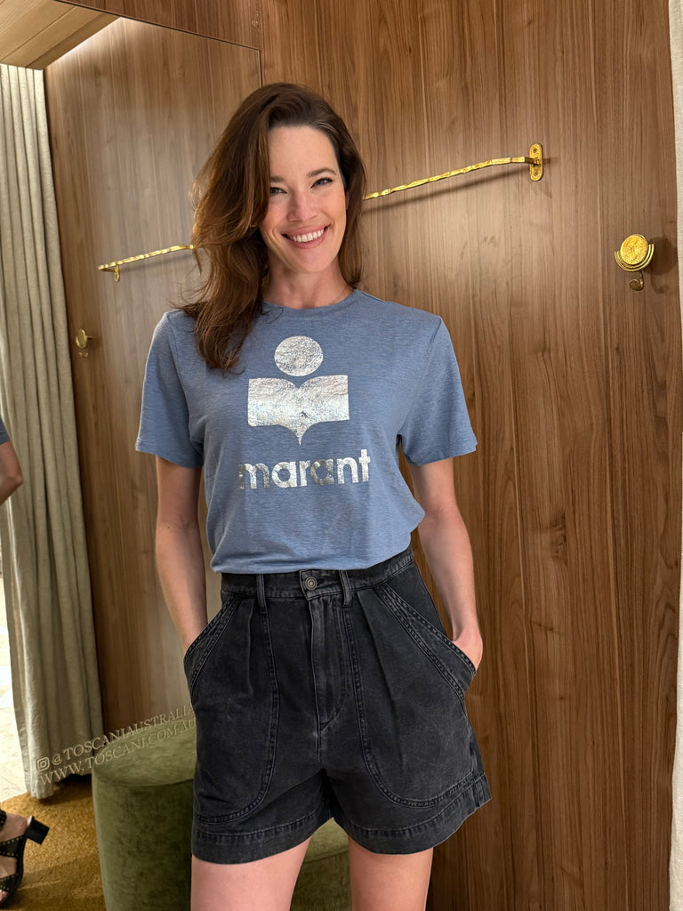 Zewel Tee Light Blue Silver