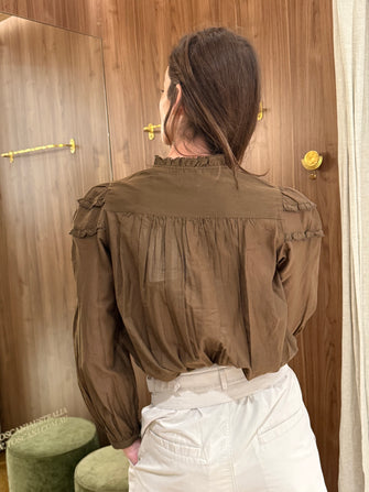 Christa Top Dark Khaki