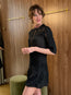 Paige Linen Dress Black