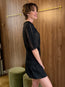 Paige Linen Dress Black